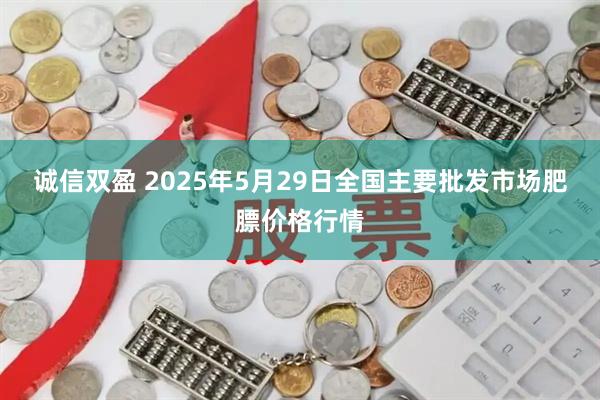 诚信双盈 2025年5月29日全国主要批发市场肥膘价格行情