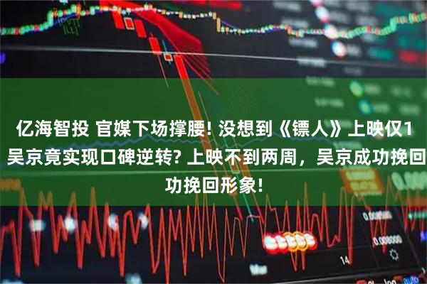 亿海智投 官媒下场撑腰! 没想到《镖人》上映仅11天，吴京竟实现口碑逆转? 上映不到两周，吴京成功挽回形象!